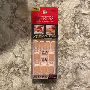 NEW Impress Press-On 24 Nails French Gel, rock it